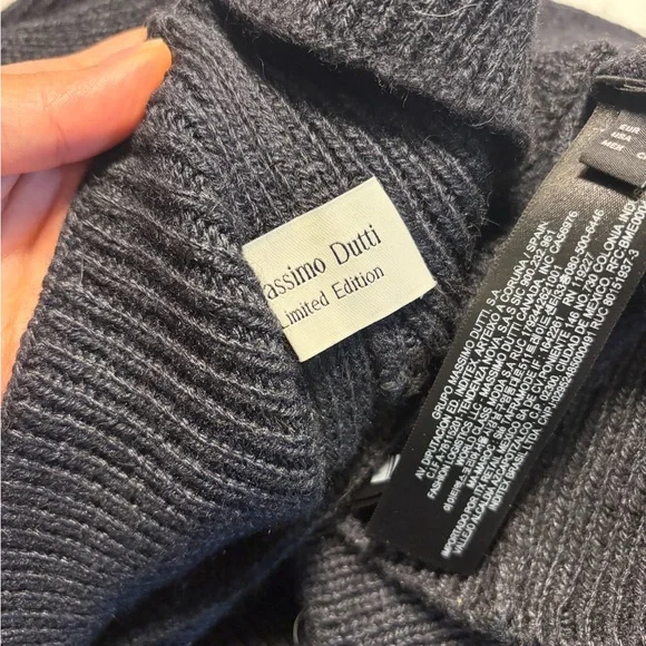 Massimo Dutti Black Sleeveless Ribbed Turtleneck Dress - Picture 10 of 12